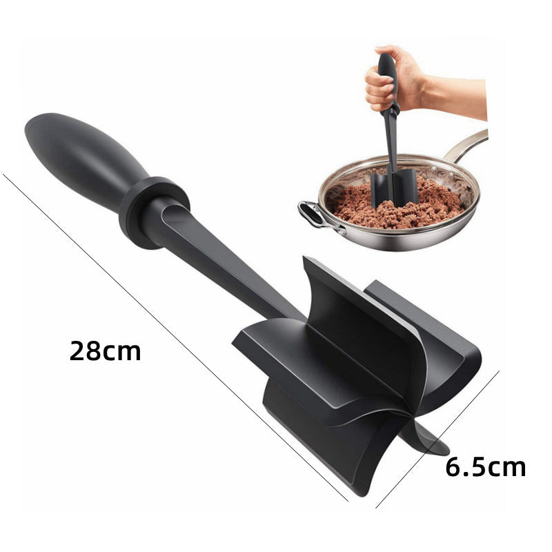 Multifunctional Meat Chopper Heat Resistant Meat Masher Nylon Hamburger Chopper Ground Utensil Non Stick Cookware