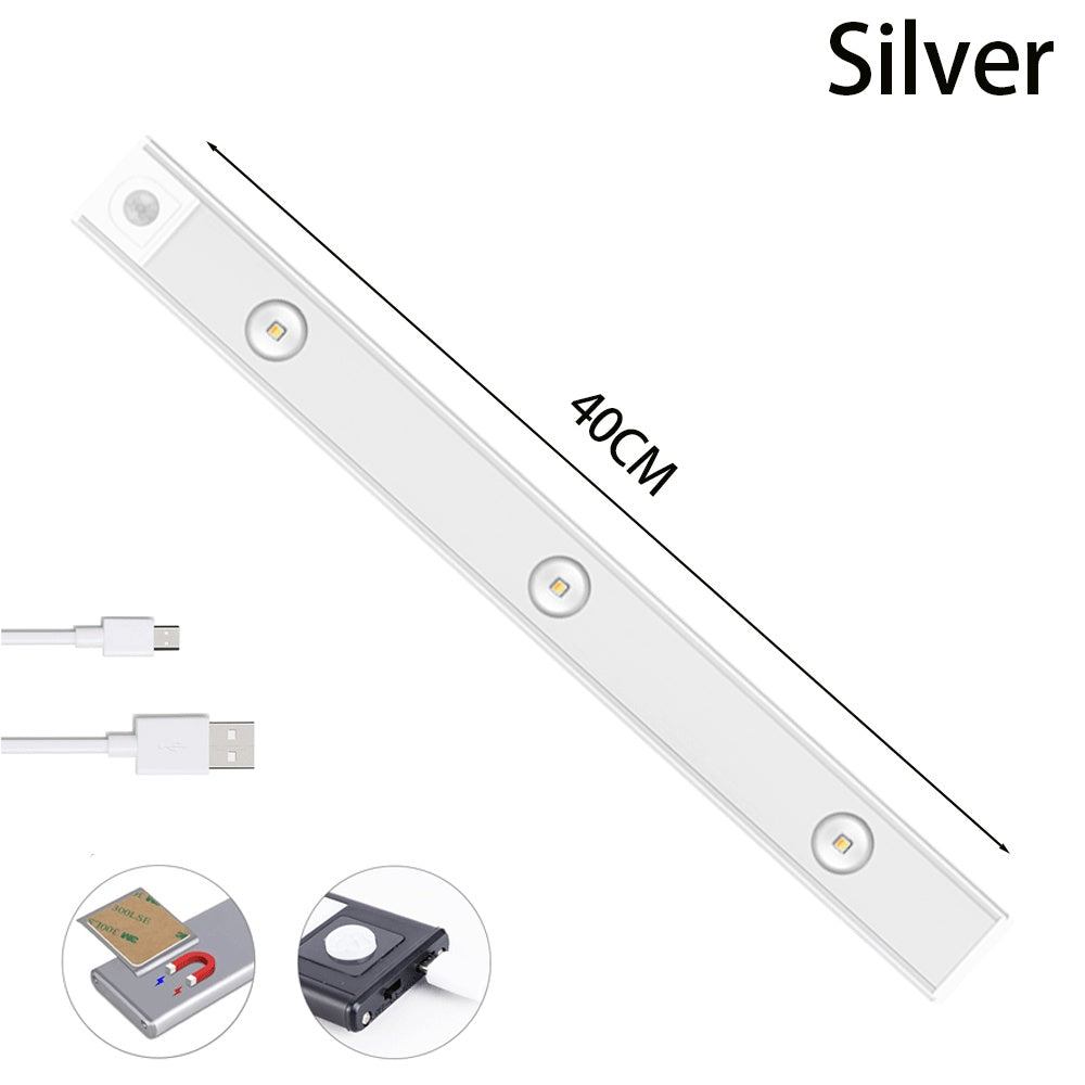 USB LED Night Light Motion Sensor Wireless Thin LED Wine Cooler Light For Kitchen Cabinet Bedroom