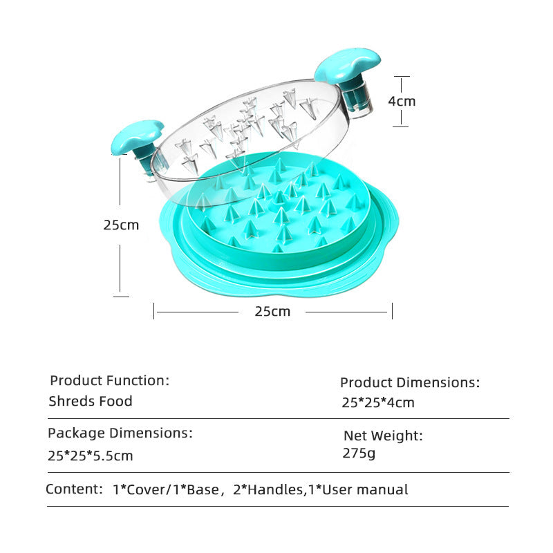 Chicken Shredder Chicken Shredder Tool Twist Stable Anti-Slip Meat Shredder Tool Twist Ergonomic Handle Meat Grinder