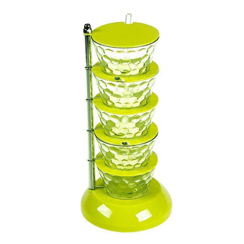 Rotatable Multi-layer Vertical Seasoning Box Jars Home Kitchen Tool Accessory