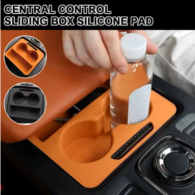 Car Central Control Sliding Box Silicone Pad for HAVAL H9 2024-2025 Modified Auto Armrest Box