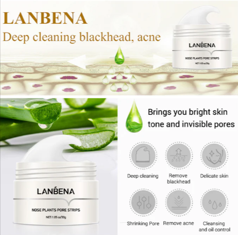 LANBENA Blackhead Remover Nose Mask (60 Stickers)