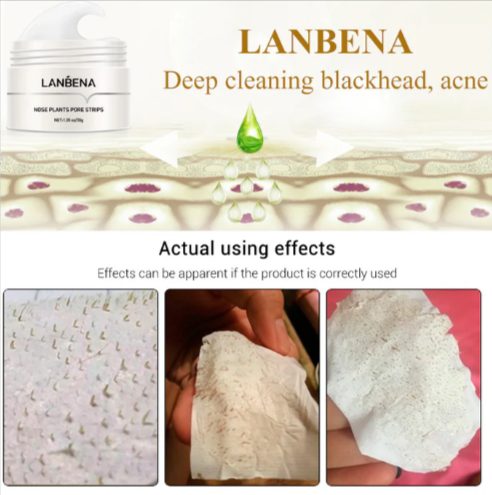 LANBENA Blackhead Remover Nose Mask (60 Stickers)