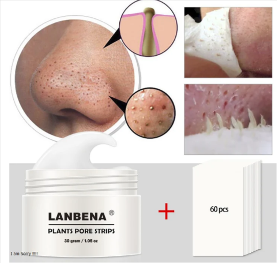LANBENA Blackhead Remover Nose Mask (60 Stickers)