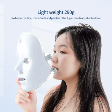 7 Color LED Therapy Facial Mask & Acne Care for Clear Skin & Brightening