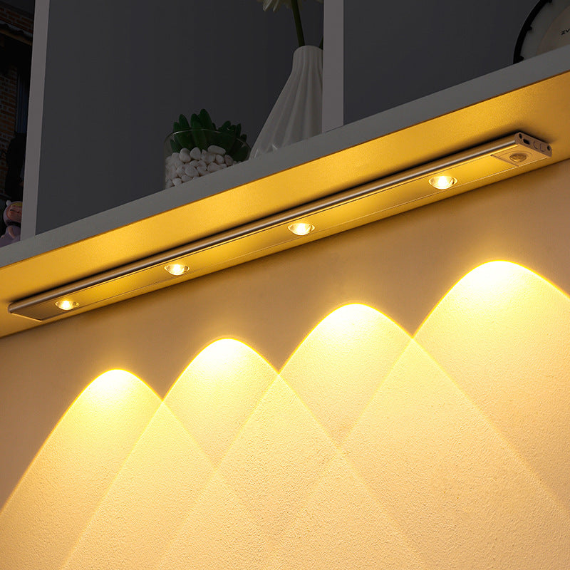 USB LED Night Light Motion Sensor Wireless Thin LED Wine Cooler Light For Kitchen Cabinet Bedroom