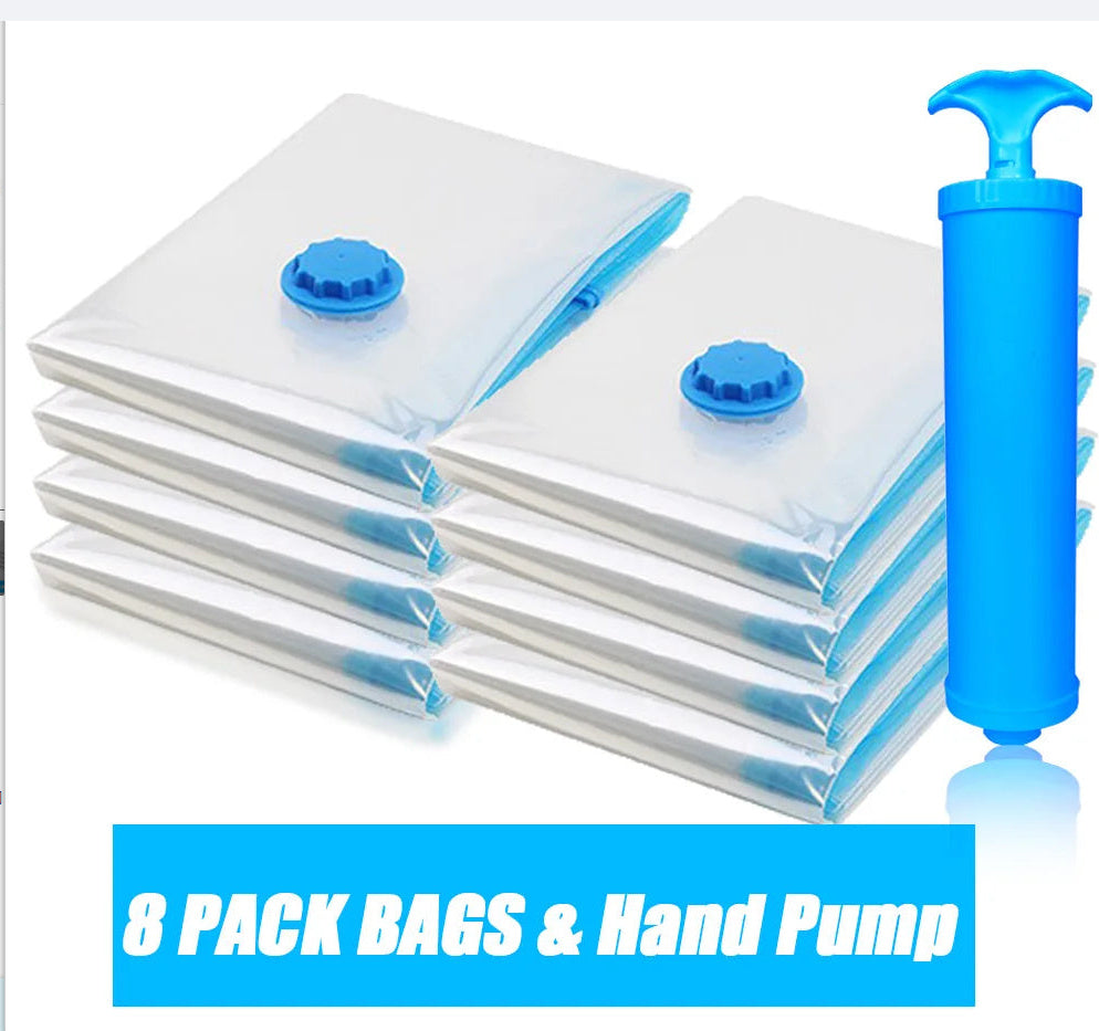Quilt Vacuum Storage Bag Exhaust Valve Compression Clothes