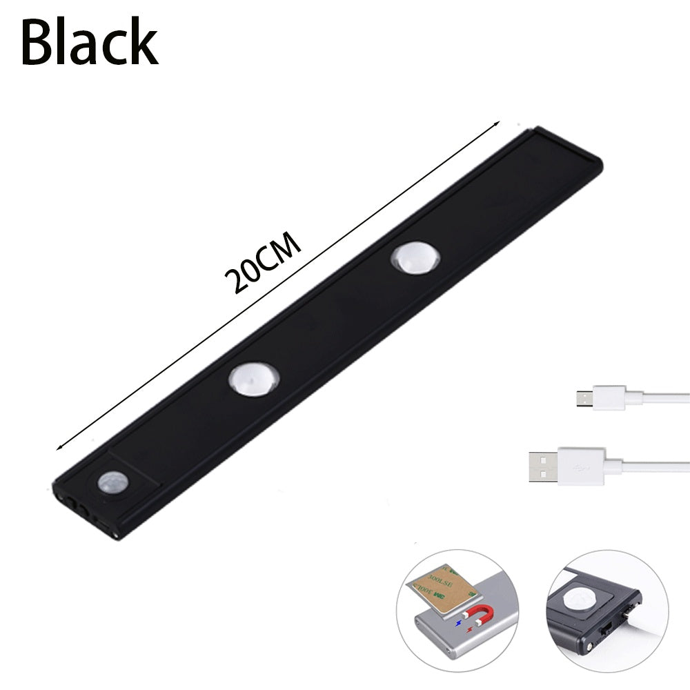 USB LED Night Light Motion Sensor Wireless Thin LED Wine Cooler Light For Kitchen Cabinet Bedroom