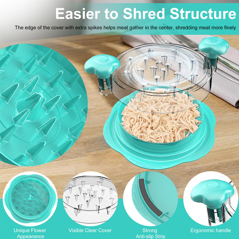 Chicken Shredder Chicken Shredder Tool Twist Stable Anti-Slip Meat Shredder Tool Twist Ergonomic Handle Meat Grinder