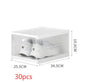 No Installation Flip Plastic Foldable Transparent Shoe Box