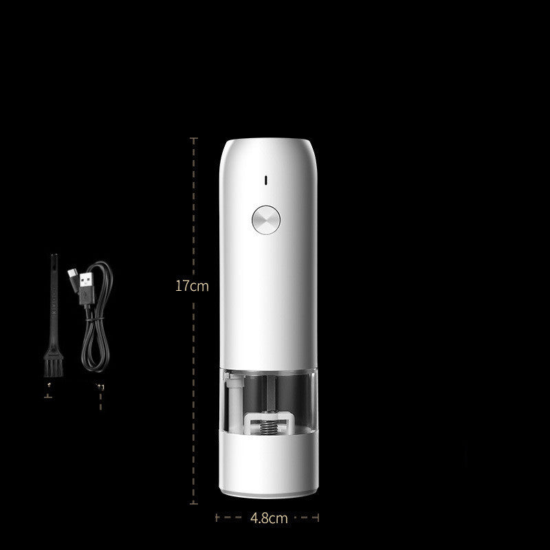 Rechargeable Electric Pepper And Salt Grinder Set One-Handed No Battery Needed Automatic Grinder