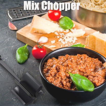 Multifunctional Meat Chopper Heat Resistant Meat Masher Nylon Hamburger Chopper Ground Utensil Non Stick Cookware