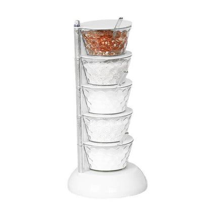 Rotatable Multi-layer Vertical Seasoning Box Jars Home Kitchen Tool Accessory