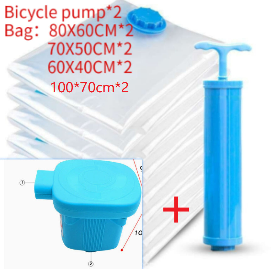 Quilt Vacuum Storage Bag Exhaust Valve Compression Clothes