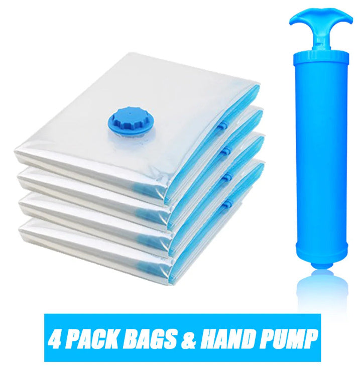 Quilt Vacuum Storage Bag Exhaust Valve Compression Clothes
