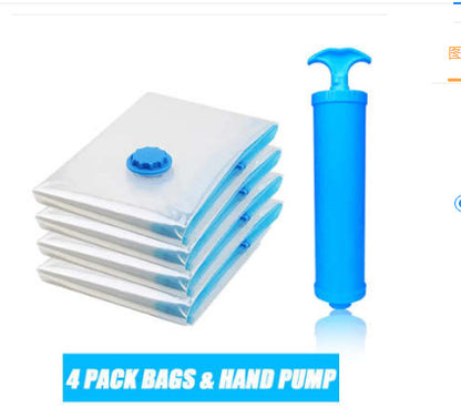 Quilt Vacuum Storage Bag Exhaust Valve Compression Clothes