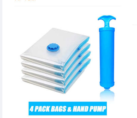 Quilt Vacuum Storage Bag Exhaust Valve Compression Clothes
