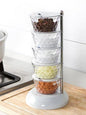 Rotatable Multi-layer Vertical Seasoning Box Jars Home Kitchen Tool Accessory