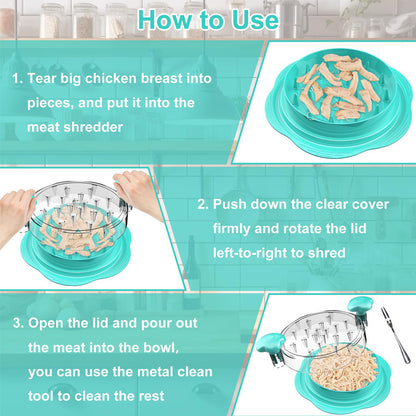 Chicken Shredder Chicken Shredder Tool Twist Stable Anti-Slip Meat Shredder Tool Twist Ergonomic Handle Meat Grinder