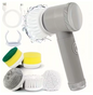 Scrub Gun Brush, Electric Spin Scrubber for Bathroom & Kitchen Cleaning