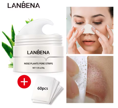 LANBENA Blackhead Remover Nose Mask (60 Stickers)