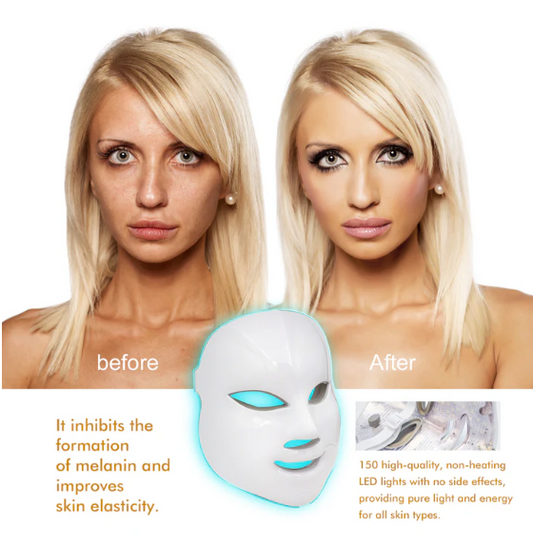 7 Color LED Therapy Facial Mask & Acne Care for Clear Skin & Brightening
