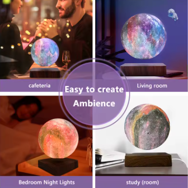 Magnetic Galaxy Lamp 16 Colors Rotating Bedroom Bedside Atmosphere Nights Lighting