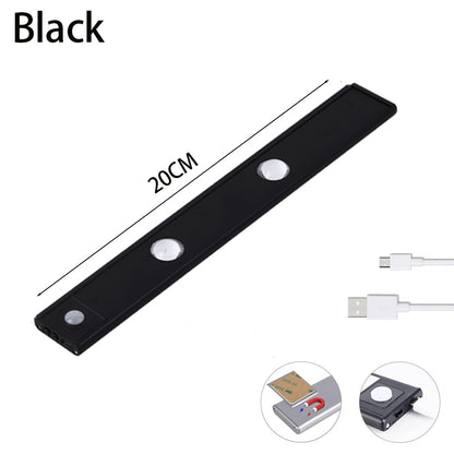 USB LED Night Light Motion Sensor Wireless Thin LED Wine Cooler Light For Kitchen Cabinet Bedroom