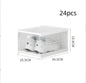 No Installation Flip Plastic Foldable Transparent Shoe Box