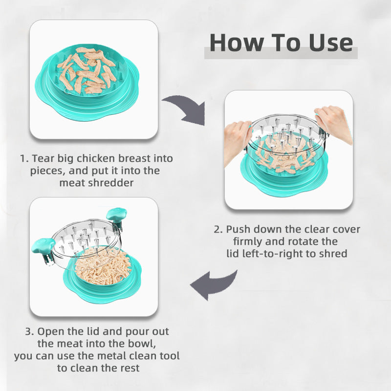 Chicken Shredder Chicken Shredder Tool Twist Stable Anti-Slip Meat Shredder Tool Twist Ergonomic Handle Meat Grinder