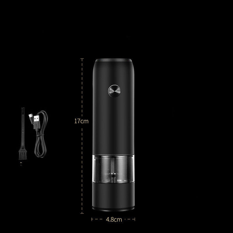 Rechargeable Electric Pepper And Salt Grinder Set One-Handed No Battery Needed Automatic Grinder